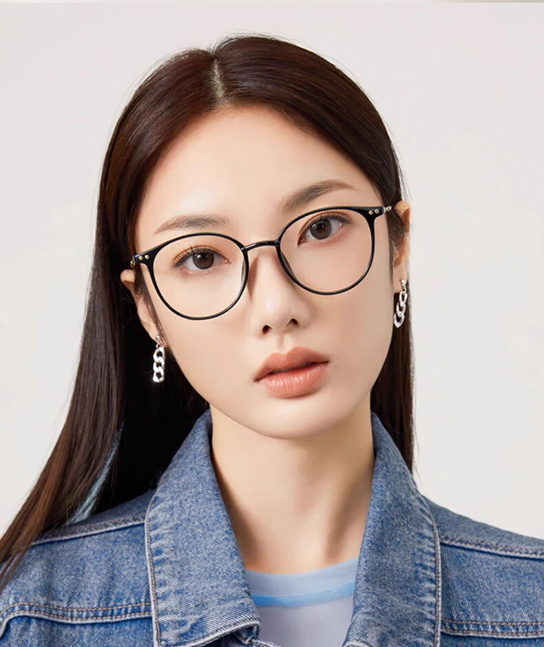LOHO Lightweight Glasses for Women, Myopia Eyeglass Frames, Prescription Available, Blue Light Blocking, Slimming Effect for Large Faces, LH099014 10