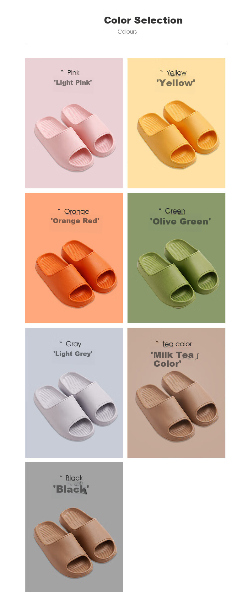 GUOLUOFEI Extra Large Size Squishy Slippers for Women, Summer Shower EVA Men's Thick-Soled Sandals, Pink, Size 39-40 15
