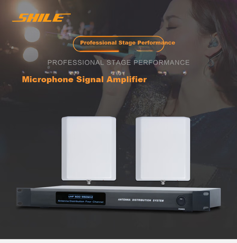SHILE Wireless Microphone Signal Booster, Professional Microphone Antenna Extension Long-Distance Amplifier, SH-100 Wireless Signal Amplifier 1