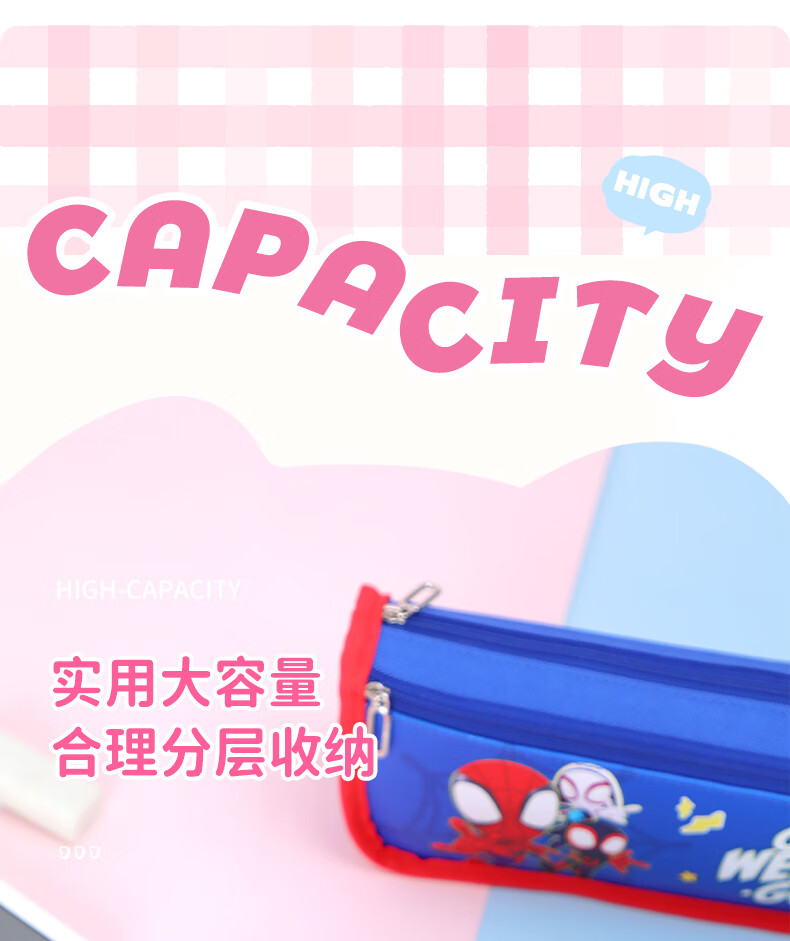 Disney Student Pencil Case, Stylish Large-Capacity Children's Stationery Storage Bag Graduation Gift Elementary School Student DIY Durable Pencil Case, Frozen Purple 4
