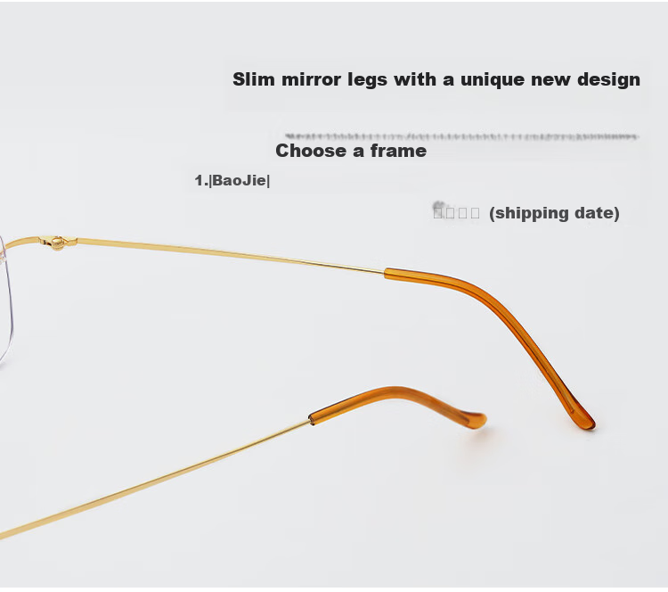 Mr. PuTian Anti-Blue Light Reading Glasses for Men And Women, Bifocal High-Definition Reading Glasses for Elderly, Gold Color, 100 Degrees (40-49 Years Old) 8
