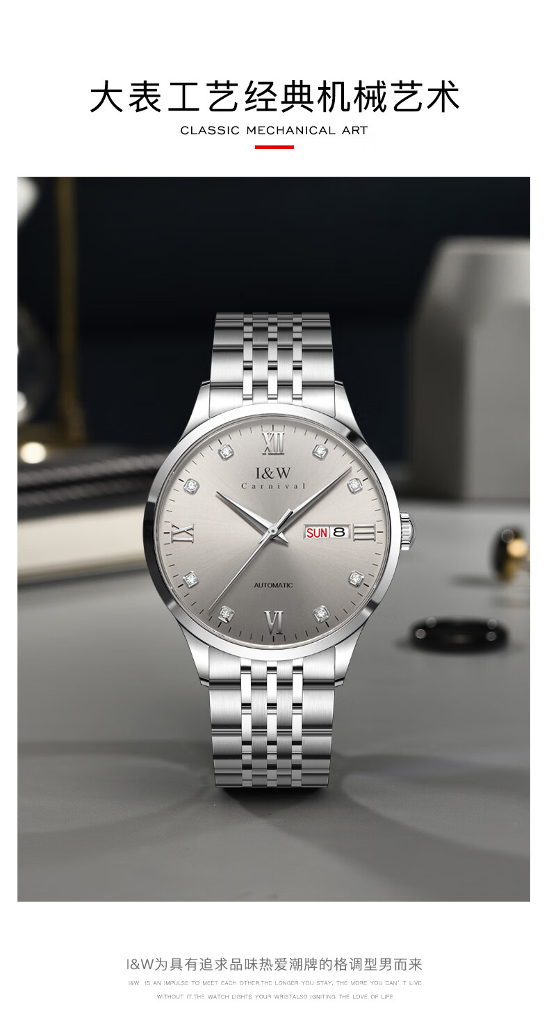 Aiwochi Swiss IW Men's Automatic Mechanical Watch, 2026 New Model with Imported Movement, Top Ten Brand Watches for Me 1