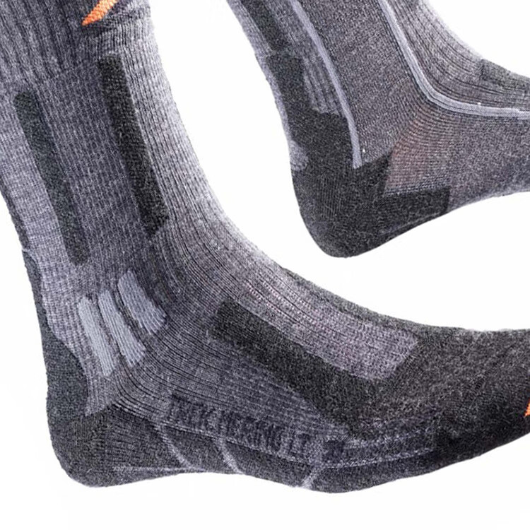 XBIONIC Outdoor Socks for Men And Women, Hiking Merino Wool Socks, B000 Black, 22.5cm-23cm(35-36) 4