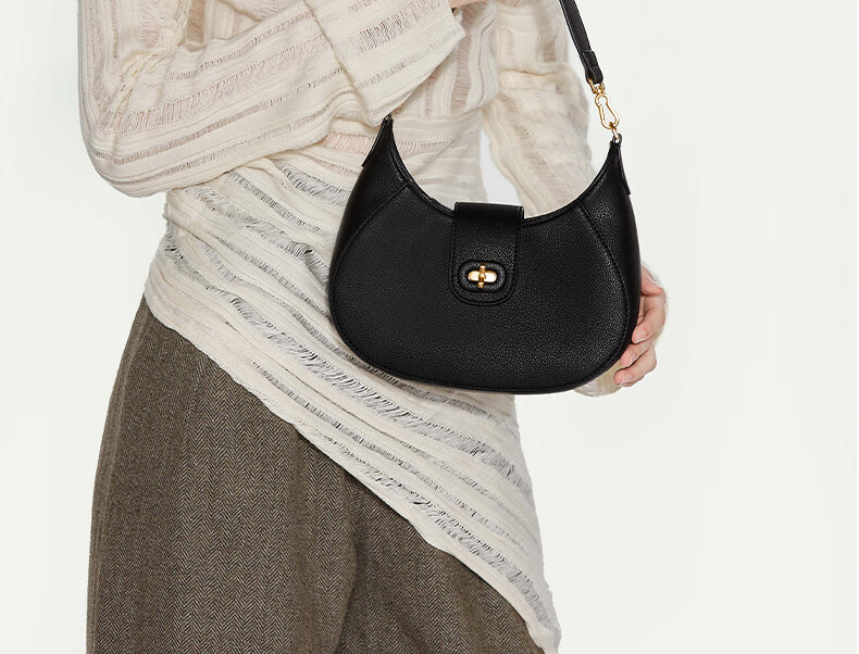 JONBAG New Moon Bag, Single Shoulder Underarm Crossbody Bag, High-End Niche Design, Versatile for Commuting, Perfect Gift for Girlfriend on May 20th 2