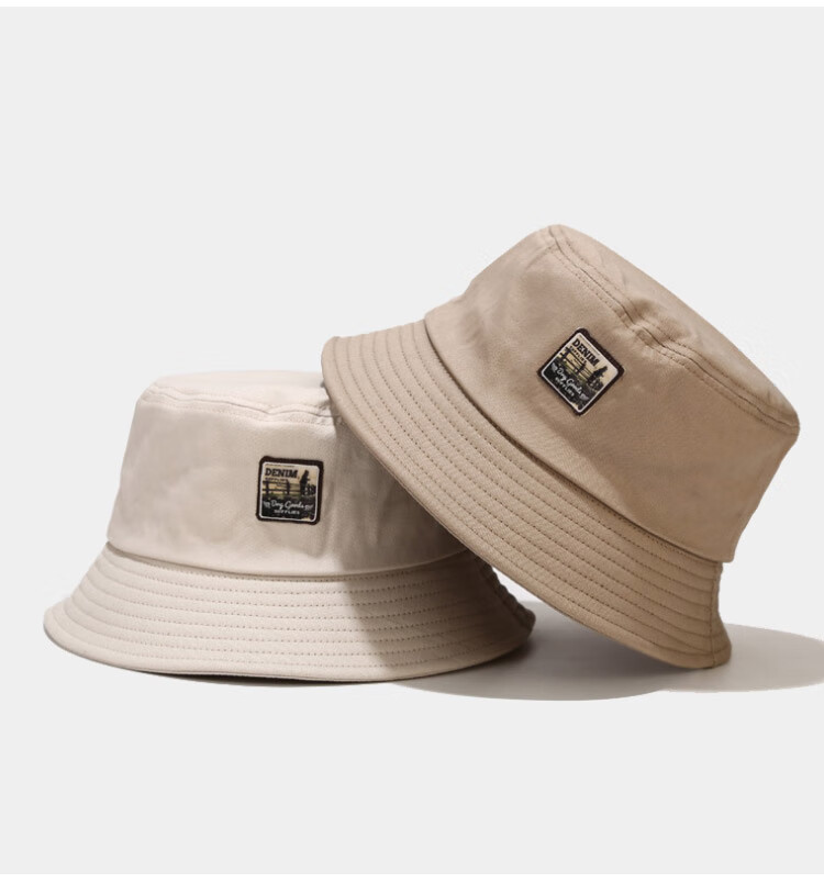 GLO-STORY Sun Hat, Korean Style Unisex Bucket Hat, Retro Versatile Fisherman Hat, MMZ814102, Black Lettering 19