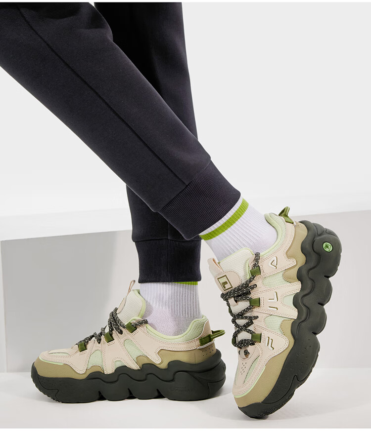 FILA Panini Official Women's Retro Sports Basketball Casual Chunky Dad Sneakers Autumn Shoes 9