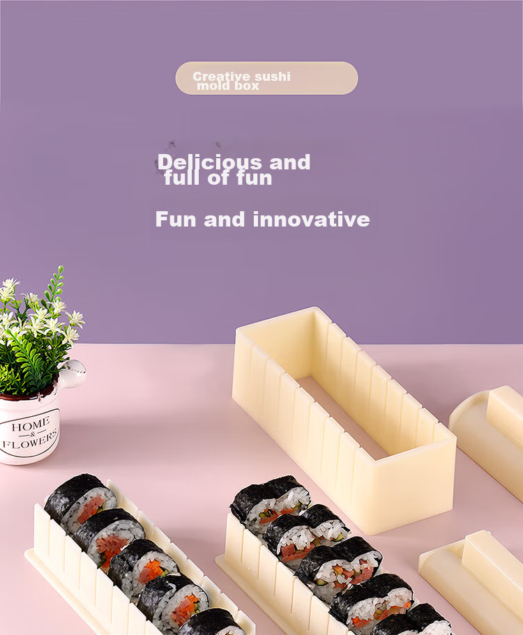 BJ Sushi Tools, Sushi Molds, Onigiri Molds, Sushi Roll Tools, Onigiri Molds, Nori Rolls Molds, 10-Piece Set 1