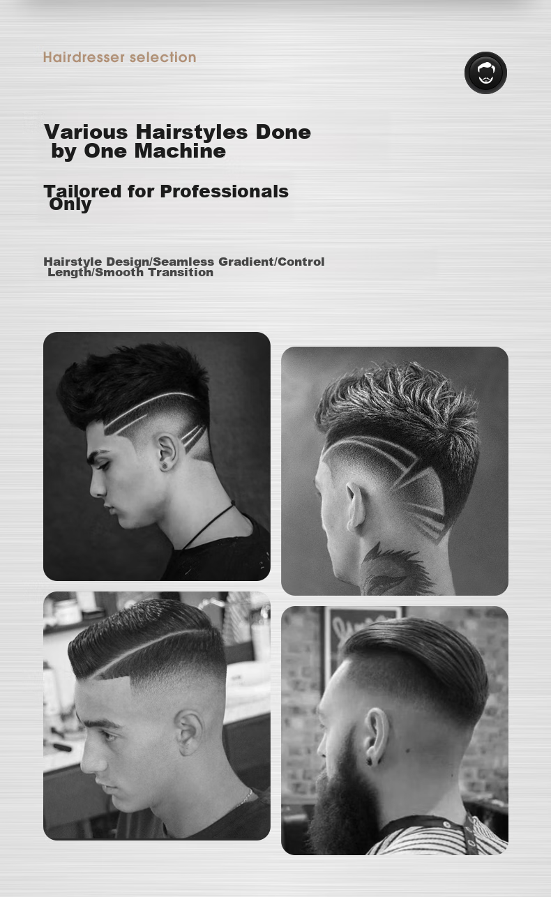 AUX Hair Clipper, Electric Trimmer for Adults, Shaving And Styling Tool, Carving Electric Push Cutter, Hairline Trimmer, Head Shaver, Bald Head Gadget, Hairdressing Device 4