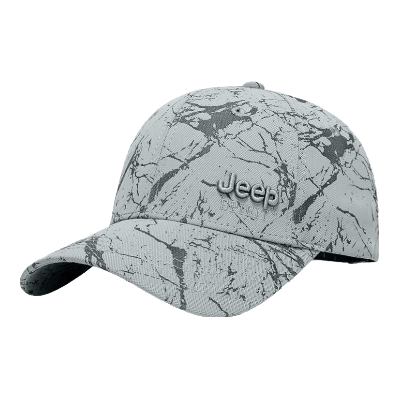 JEEP Men's Fashionable Baseball Cap, Versatile for All Seasons, Duck Tongue Hat, Sun Visor, Unisex Sunhat A0752