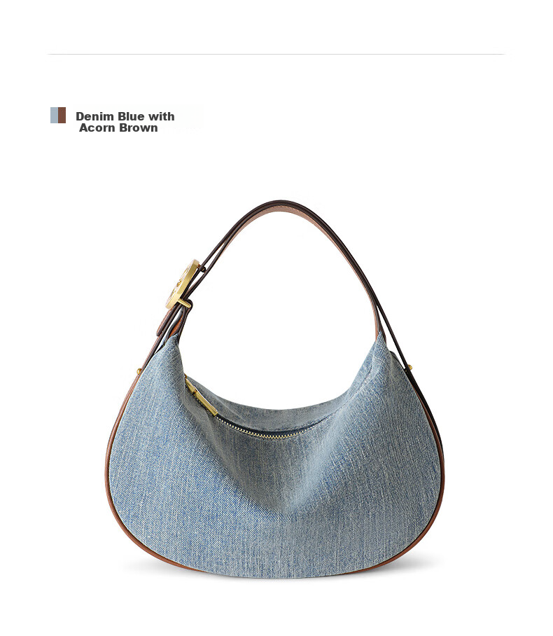 CASSILE Women's Denim-Style Handbag, Large Capacity Light Luxury Shoulder Bag, Practical Gift for Wife on May 20th 12