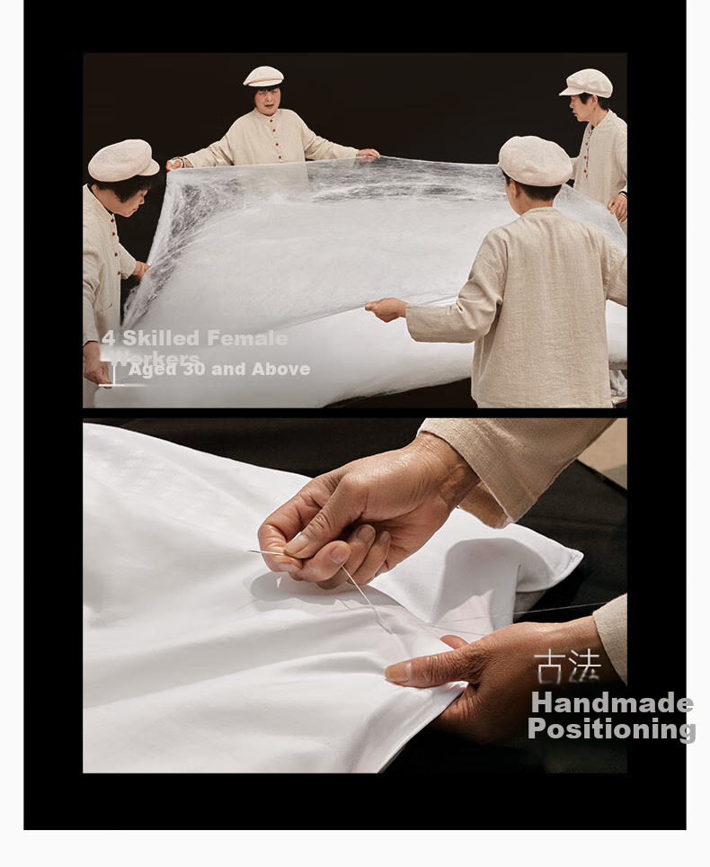 SILKUEEN [Lanyu] 100% Premium Mulberry Silk Comforter Core, All-Season Parent-Child Silk, Weight 1+3 Jin (500g), 220*240cm [White] 15