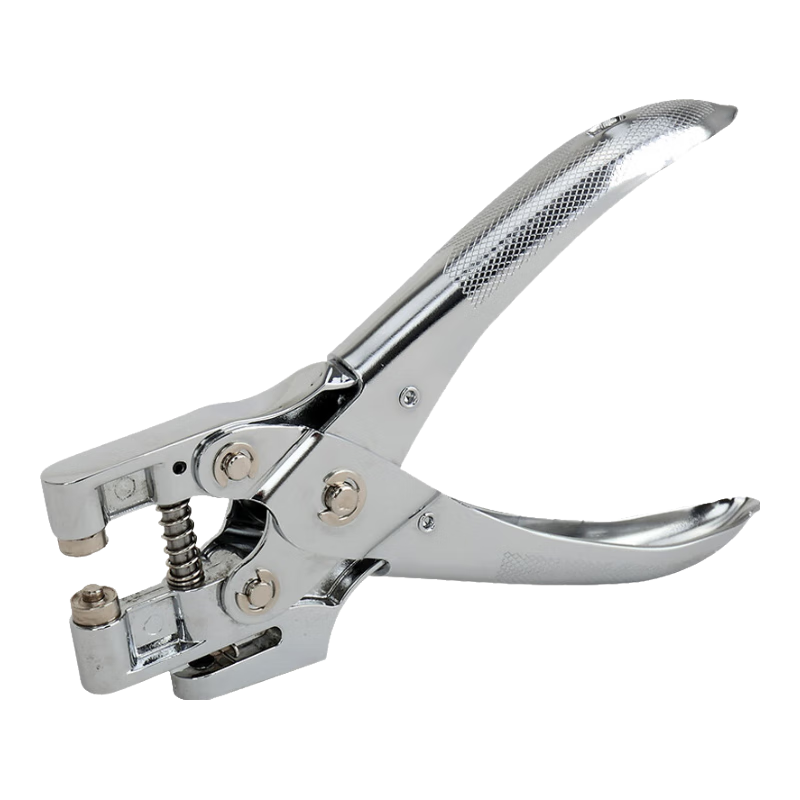KW-Trio Metal Ring Single-Hole Punching Machine, Labor-Saving Hole Puncher, Binding Ring, Corners, Hollow Rivets, Pliers, Can Punch up to 30 Pages