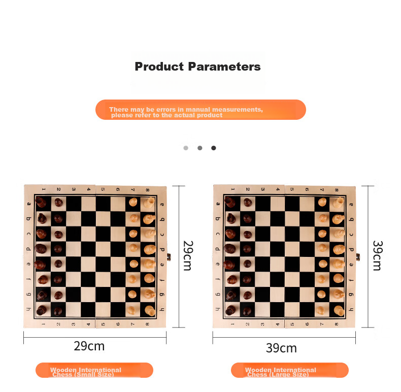 Zihu International Chess High-Grade Magnetic Rosewood Folding Portable Chessboard Solid Wood Chess Pieces Outdoor Student Children Competition Special 2