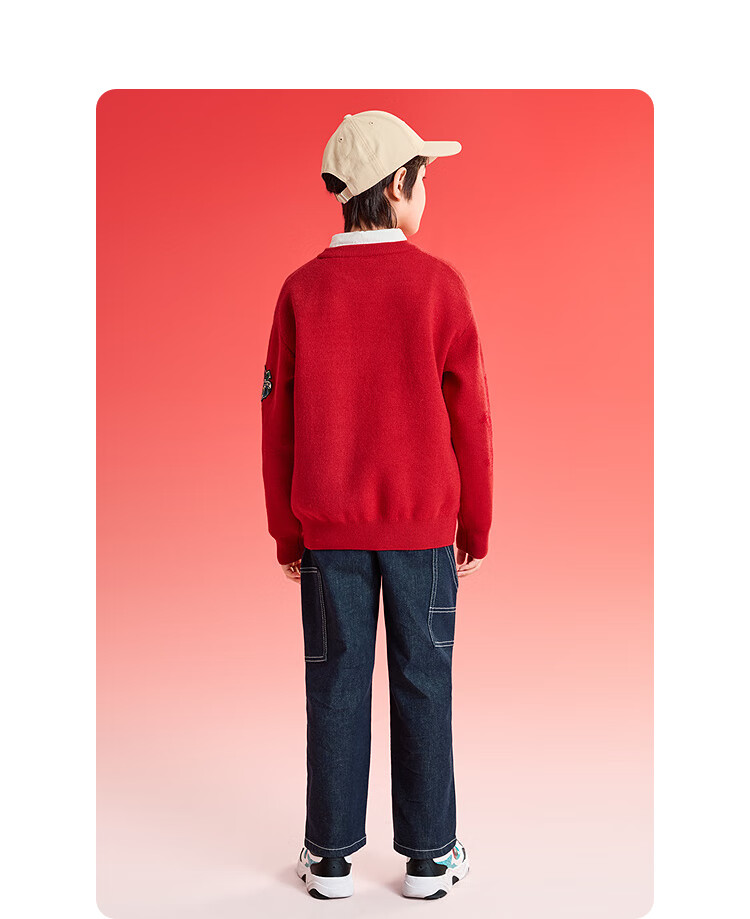 BALABALA Boys' Sweater, Children's Knitwear, New Spring Outfit [Harry Potter IP Mall Same Style], 202125103106 12