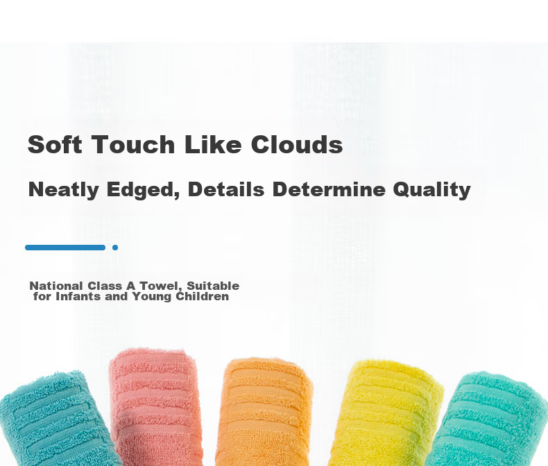 Grace Pure Cotton Towels, 5-Pack, Xinjiang Cotton Grade A, Children's Face Towels, Soft Cartoon Baby Wipes for Home And Sports Use 8