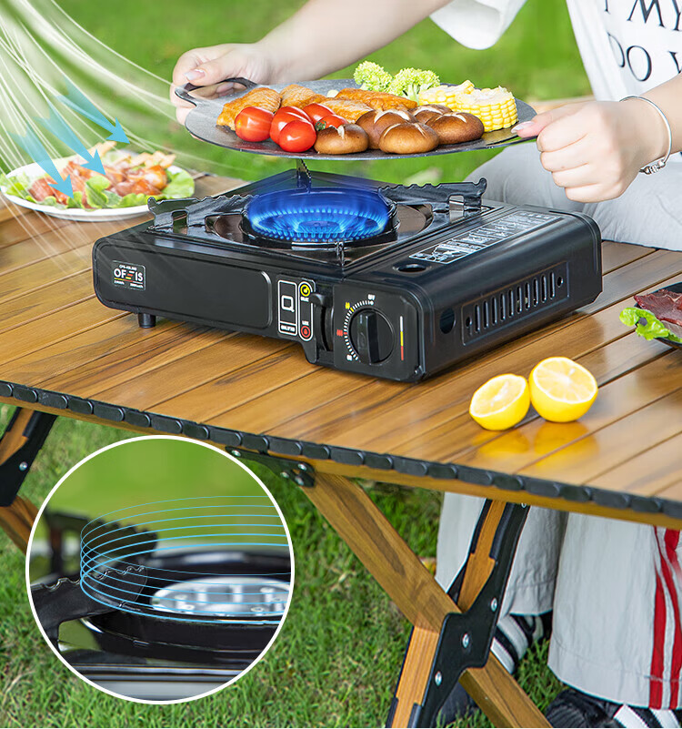 OFEIS Portable Stove, Explosion-Proof Outdoor Stove, Magnetic Stove, Camping Stove, Kasha Stove, Wilderness Gas Stove 5