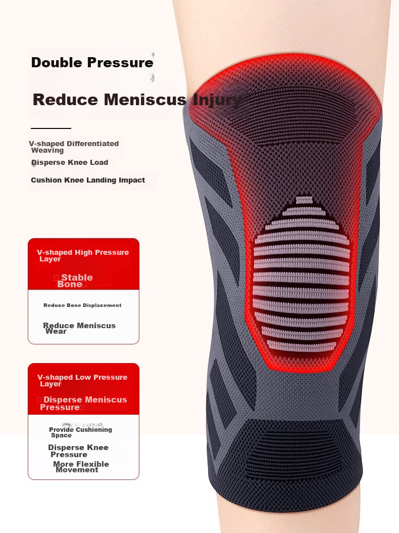 Panapopo Graphene Self-Heating Knee Pads, Warm, for Cold Legs And Arthritis, Middle-Aged And Elderly, Autumn And Winter Cold Protection, for Men And Women, Sports Use 5