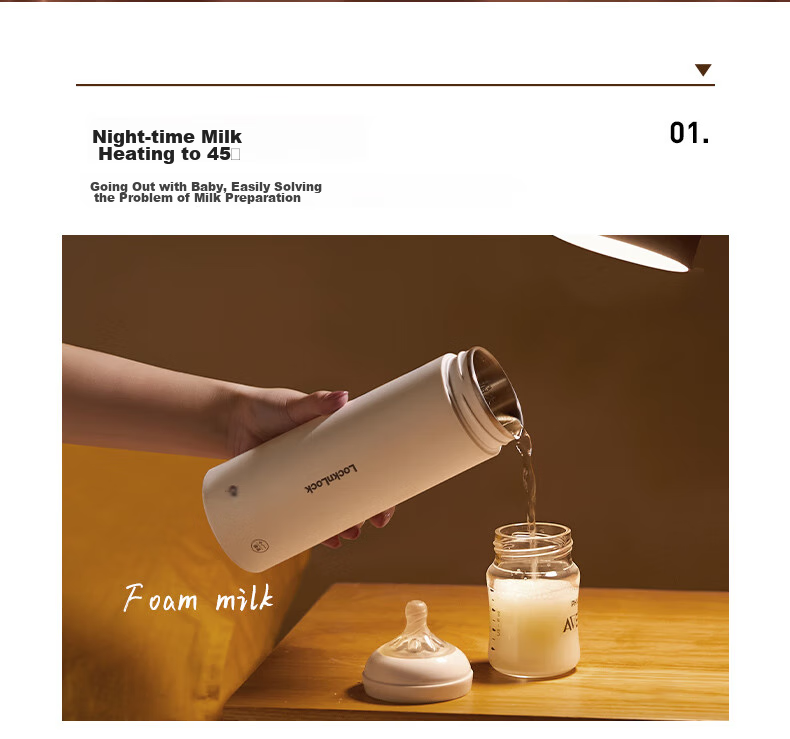 Locknlock Portable Electric Kettle, Outdoor Travel Electric Water Boiler, Electric Water Cup, Hot Water Cup, Business Trip Electric Kettle, Electric Heating Water Cup EJC3435WHT 10