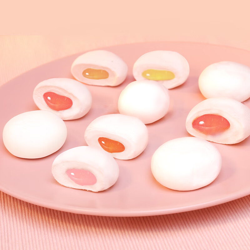 徐福记 夹馅棉花糖1kg约120颗 喜糖软糖 结婚订婚满月用糖 散装糖果