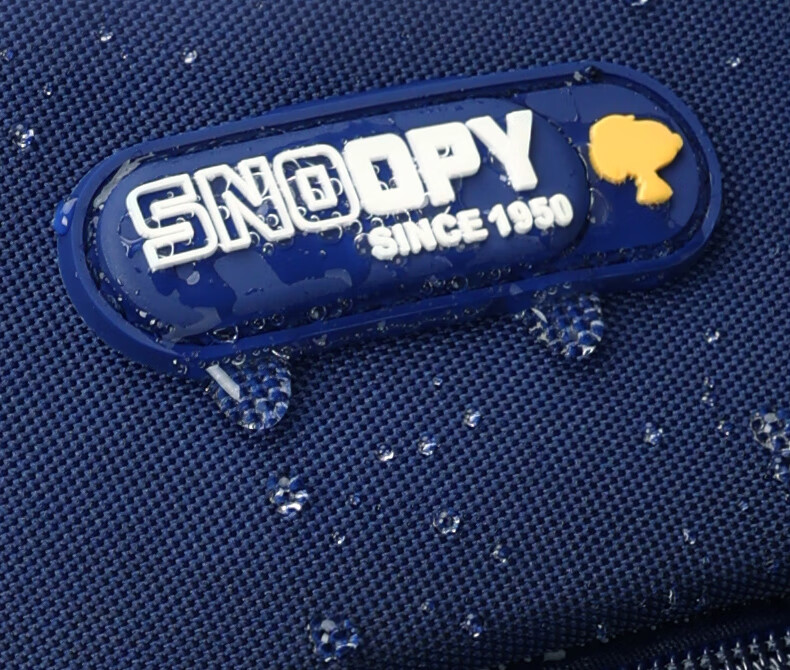SNOOPY Middle School Backpack, Large Capacity with Multiple Compartments, for Grades 4-9 Boys And High School Students, Double Shoulder Bag, Navy Blue 17