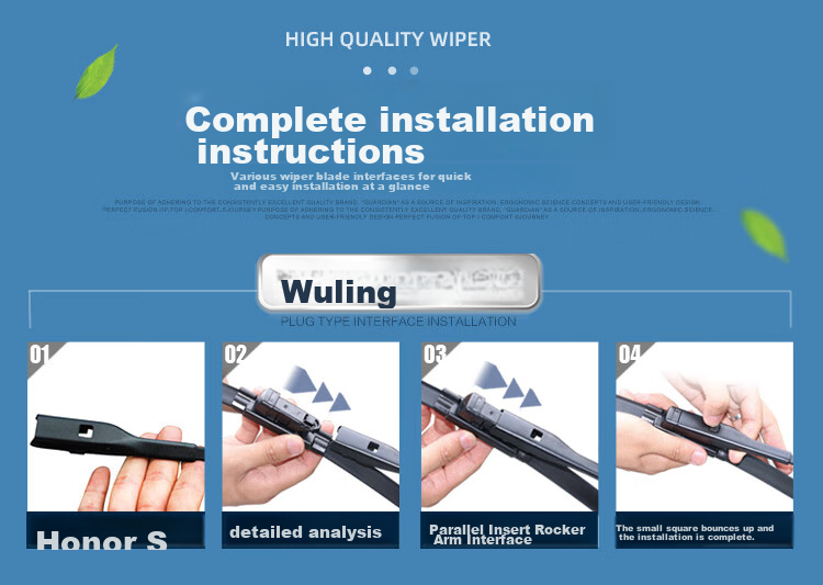 Aoye Windshield Wipers for Audi A6L (2019-2026 Models)/A7L (2017-2025 Models), Frameless Wiper Blades, Front Windshield Wipers, 1 Pair, 25+20 Inches 13