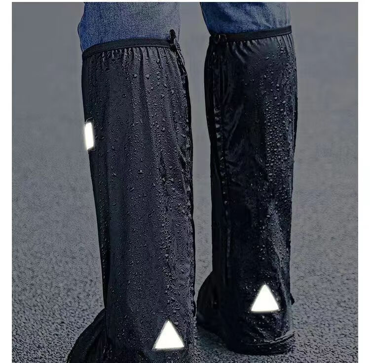 Andatong Waterproof Sandproof Rain Shoe Covers Outdoor Snowproof Non-slip Wear-resistant Adult Mid-High Boot Covers Size S 36-37 3