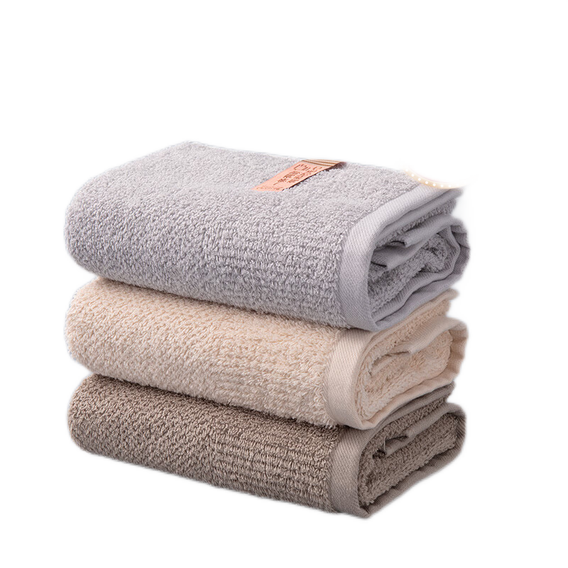 Grace Pure Cotton Towels for Men, 3-Pack, 10A Antibacterial And Anti-Mite Absorbent Face And Bath Towels for Sports