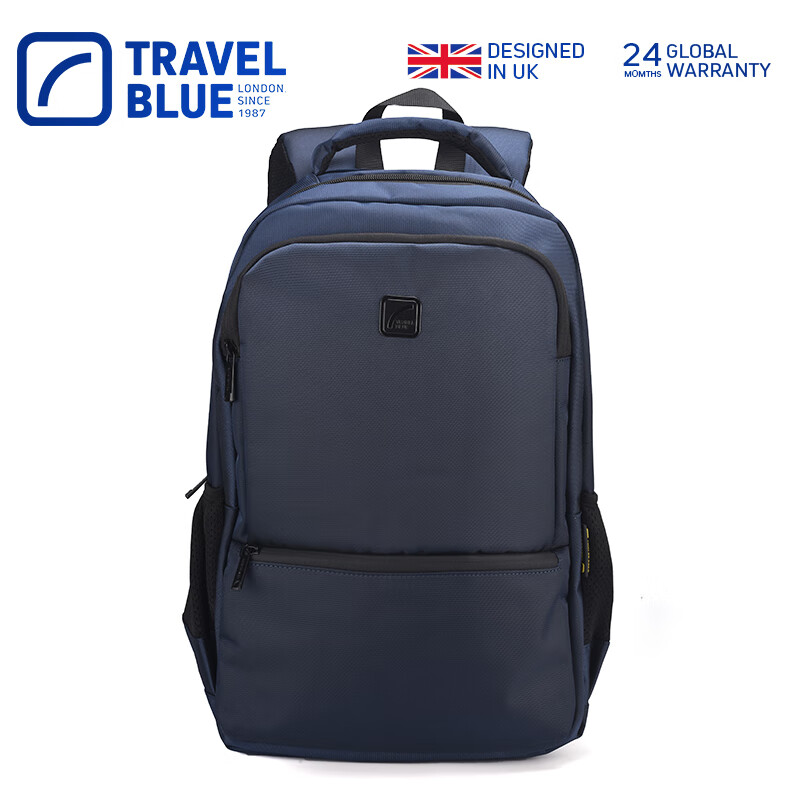 TRAVEL BLUE Multi-Compartment Lightweight Business Travel Bag for Men And Women, Simple Casual Laptop Backpack, 16-Inch Notebook Computer Backpack