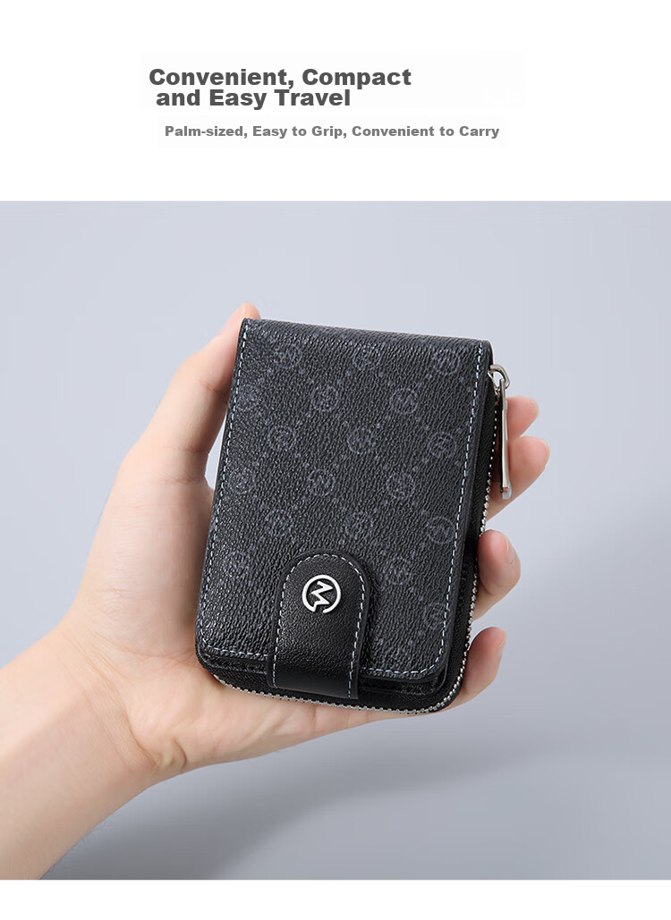 GOLF Card Holder, Men's Printed Multi-Card Slots, Bank Card Sleeve, Zipper Business Card Holder, Women's Card Case, Driver's License Holder, Wallet 7