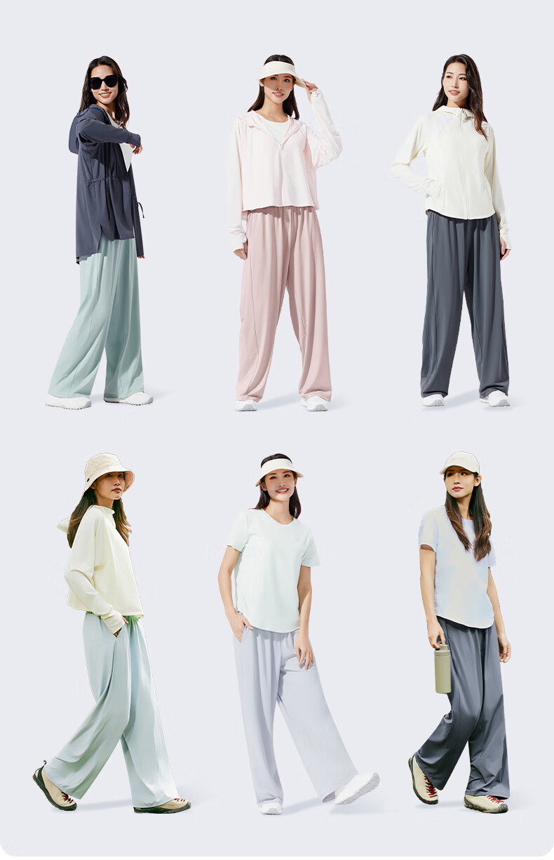 TECTOP Casual Pants Lightweight Outdoor Loose Breathable Solid Color Long Pants 2422138ZZ Women's Pink XL 16