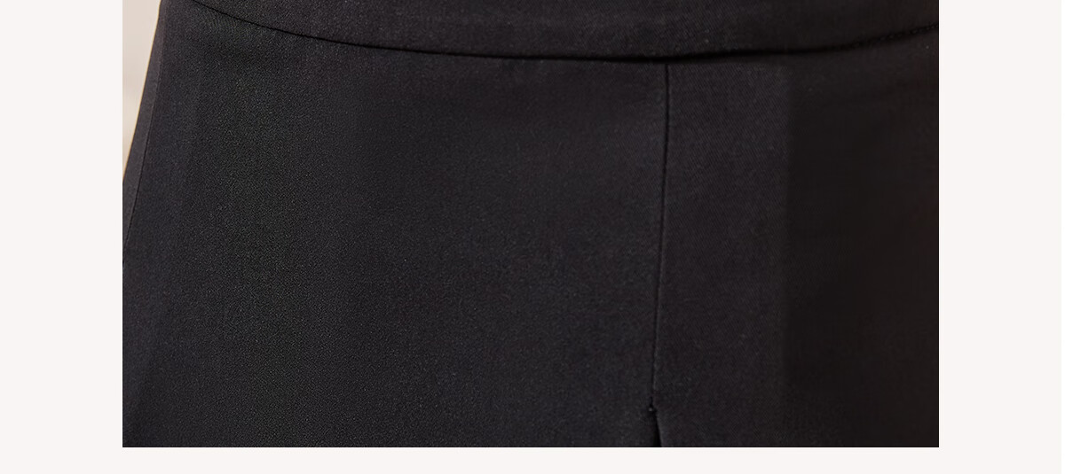 Chushen Spring And Autumn Midi Skirt for Women, Professional Commute OL Style, Black Mid-Length Draping High-Waist A-Line Flared Skirt S13JB2806 6