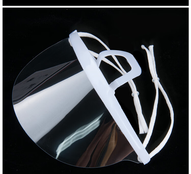 Ams Transparent Face Masks for Food Service, 100 Pieces, Food Grade Material, Double-Sided Anti-Fog, Anti-Drool, Anti-Splash, for Chefs, Hotels, Restaurants, Canteens, Street Vendors, Disposable Plastic Face Masks 10