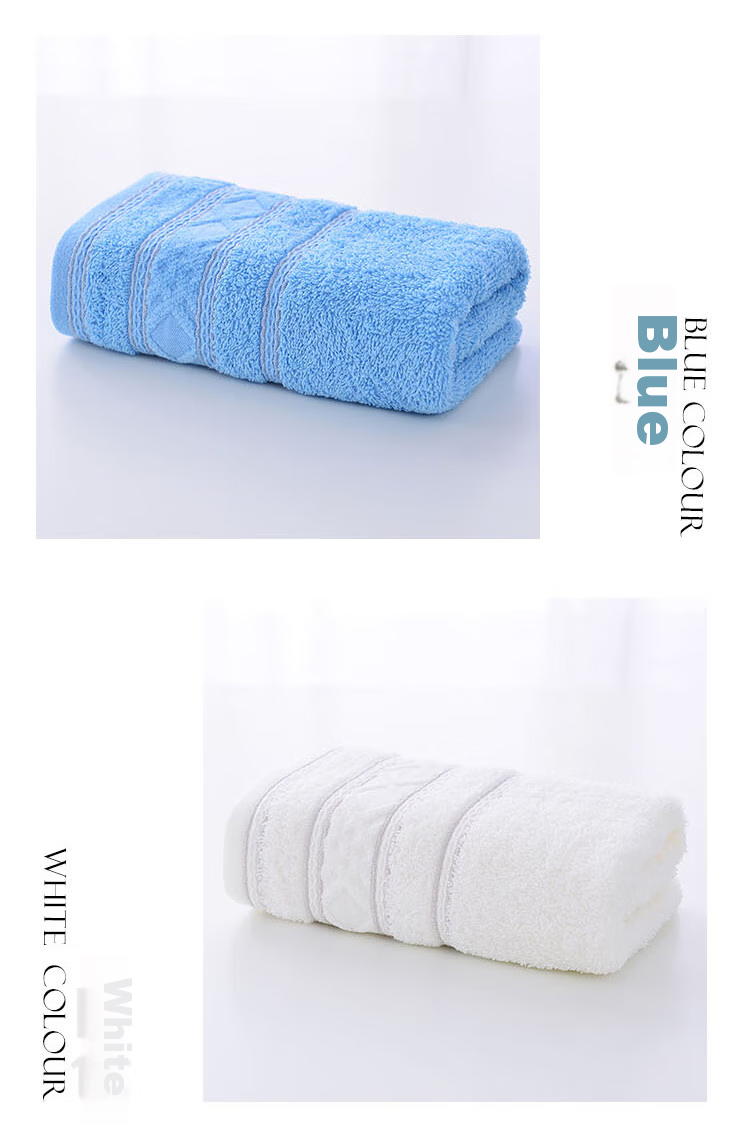 Grace Towel, Combed Cotton Towel, Single Boxed Face Towel, 34*72cm, Random Color, W0403 11