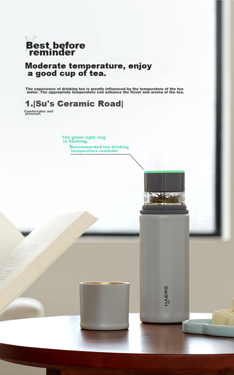Hongmengzhixuan Haersi Insulated Cup, Smart Tea Infuser Mug, Large Capacity Tea Maker, Holiday Gift for Men And Women, Water Bottle for Gifting 8