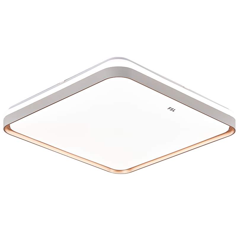 Foshanzhaoming Living Room Ceiling Light, Simple Modern Square Study LED Lighting Lamp, 48W Yuxi