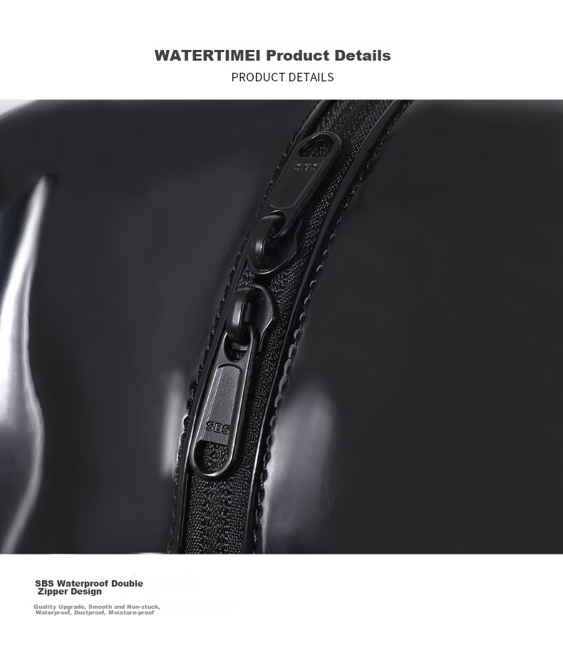 WATERTIME Swimming Bag with Dry And Wet Separation for Men And Women, Fitness Bag, Swimwear Storage Waterproof Bag, Beach Backpack, Flowing Silver 8