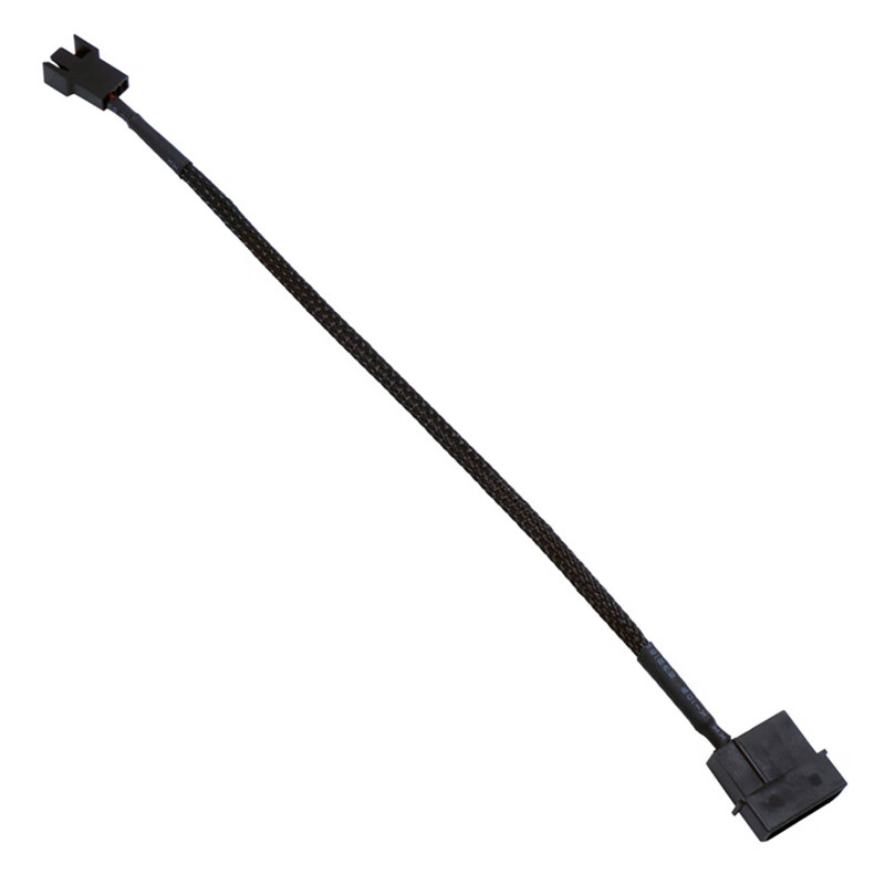 LinkStone Case Fan Power Cable, D-Type Large 4-Pin to Small 4-Pin, Desktop Computer Fan Adapter Cable, IDE Large 4-Pin to Small 3-Pin Cooling Fan Extension Cord, 27cm 4