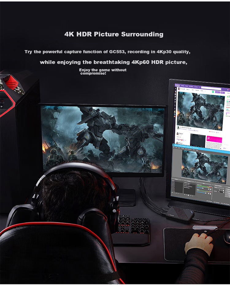 AVerMedia Ultra GC553Pro HD 4K Video Capture Card for PS5 Pro/Xbox/switch 2/Cameras/DSLR Cameras/Handheld Games And Tablets Professional Live Streaming Equipment 13