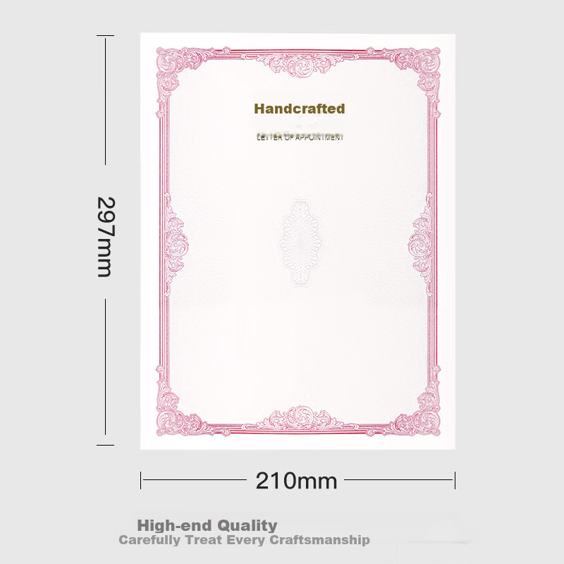 Befon A4 Appointment Letter Inner Pages, Certificate of Appointment Award Certificate Inner Pages, Company Employment Certificate, Printable A4 Paper Inner Pages, Office Stationery, 10 Sheets 0365