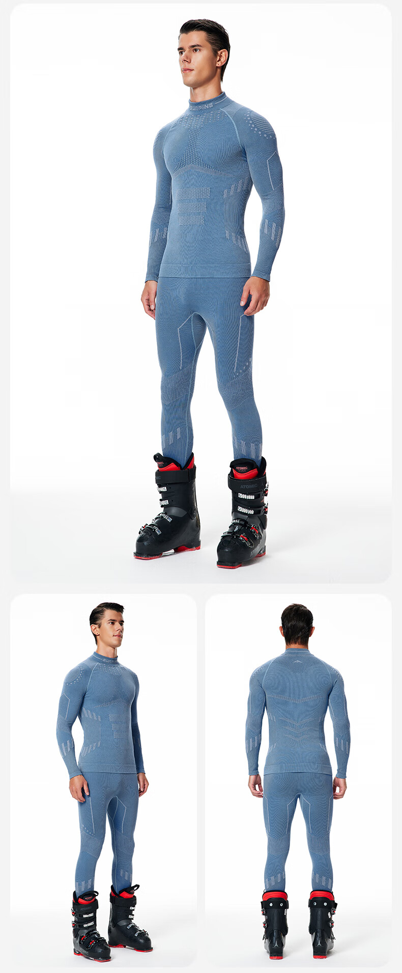 SURPINE Fearless Series, Oirunke Design Style, Moisture-Wicking Quick-Dry Ski Warm Functional Clothing for Men And Wome 1