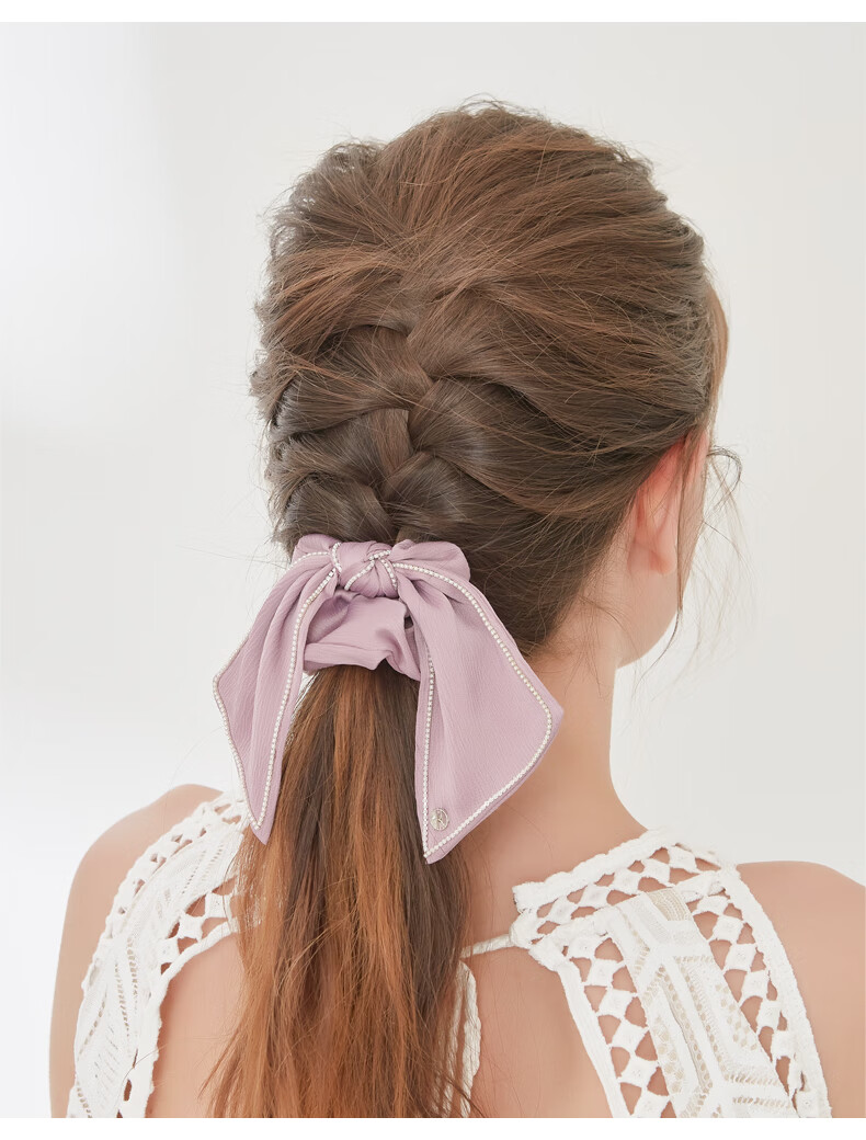 ELLE Hair Ties for Women, Soft Large Intestine Style Ponytail Hair Bands, Elastic Hair Accessories, Gift for Girlfriend, Mid-Autumn Festival Present 5