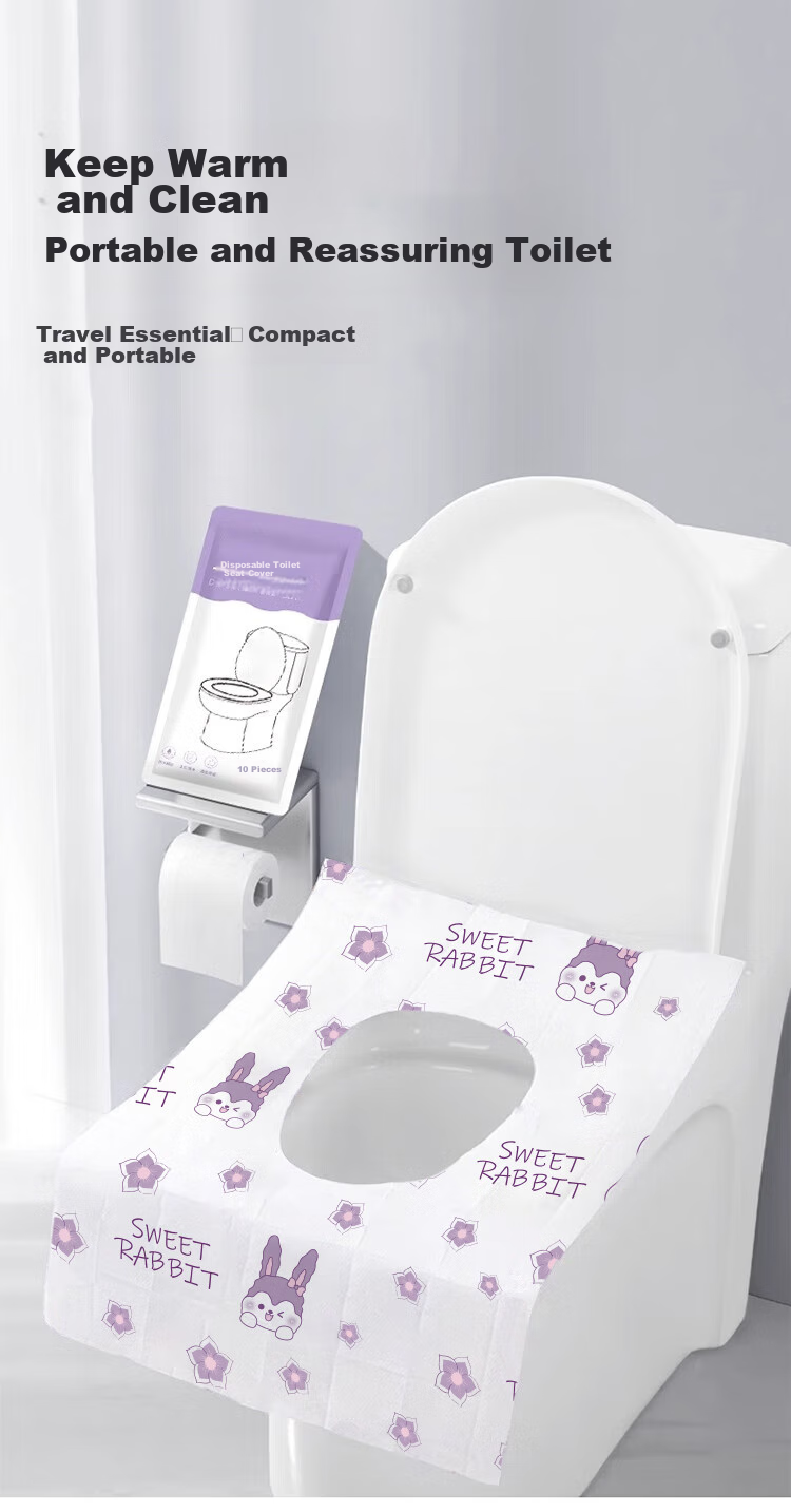 JAJALIN Disposable Toilet Seat Covers, Individually Wrapped, for Pregnant And Postpartum Women, Hotel Travel Toilet Seat Protectors 25