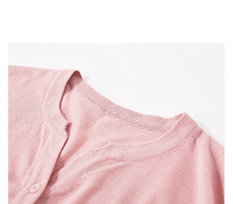 Dme [Baohe Milk Cheese] Spring And Summer Semi-Open Collar Sweater with Wool, Five-Quarter Sleeve, Petite Knit Top for Wome 28