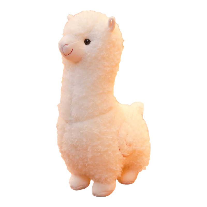 WELTSTON Plush Toy Alpaca Stuffed Animal Pillow, Companion for Sleeping, Decorative Piece, Doll, Birthday Gift for Girls