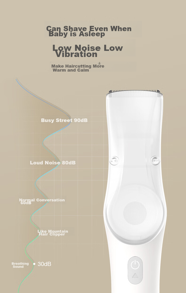 Rushan Xiaobai Pearl Baby Hair Clipper Ultra-Quiet Automatic Hair Suction Electric Trimmer for Infant Haircut 6