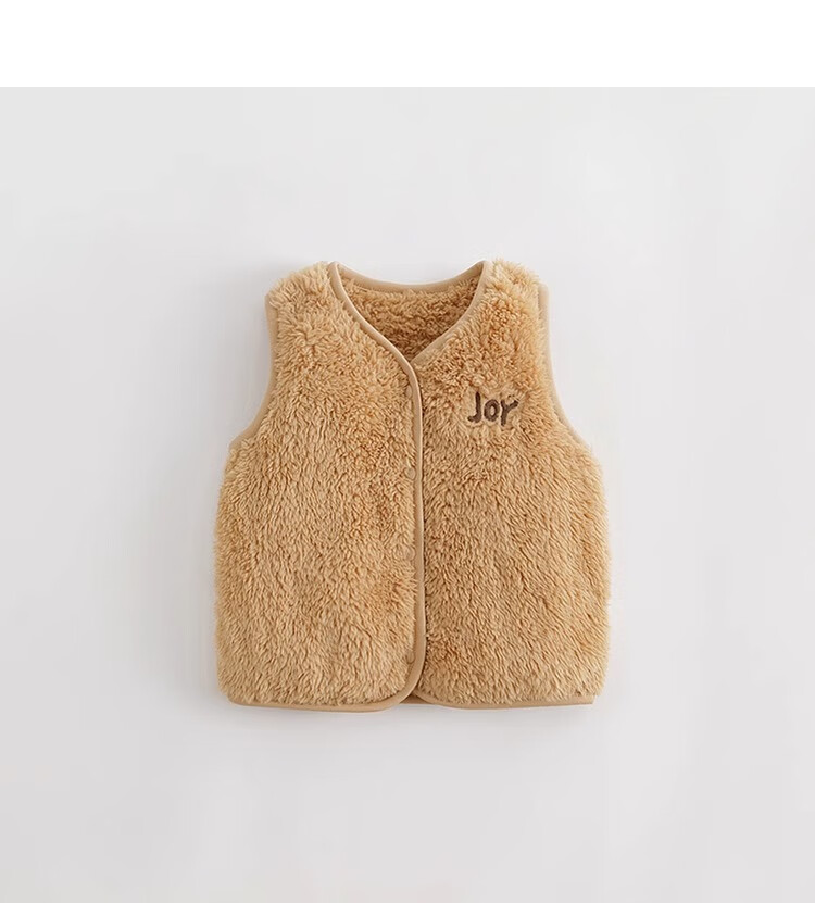 MARC&JANIE Baby Spring And Autumn Clothing, Boys And Girls Embroidered Soft Double-Sided Comfortable Cotton Vest Waistcoat 241380 16