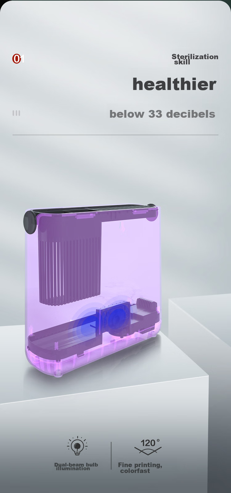 Gree Knife And Chopstick Sterilizer [Large Version] Dual-Tier 99.9% Sterilization for Knives, Cutting Boards, And Chopsticks with Ultra-Strong Hot Air Drying And UV Sterilization CJH-02 5