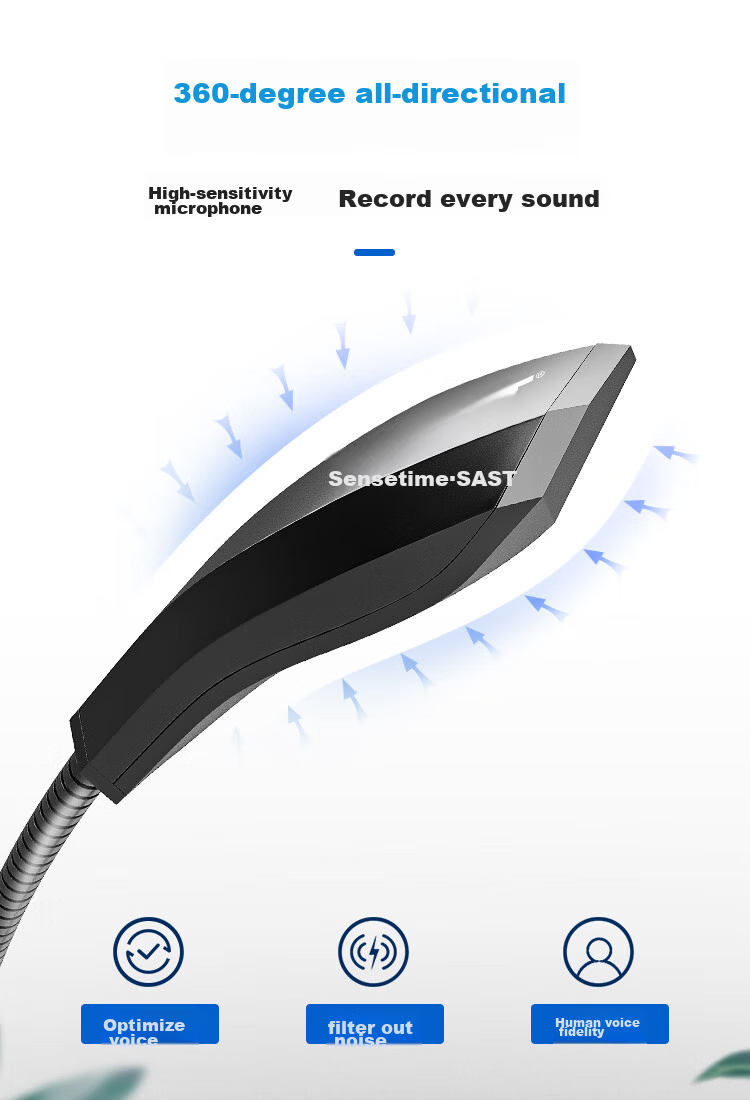 SAST OK-63 Computer Microphone, Gaming Voice Desktop Conference Host Live Streaming PUBG Compatible with Desktop Computers And Laptops, Condenser Mic USB Versio 5