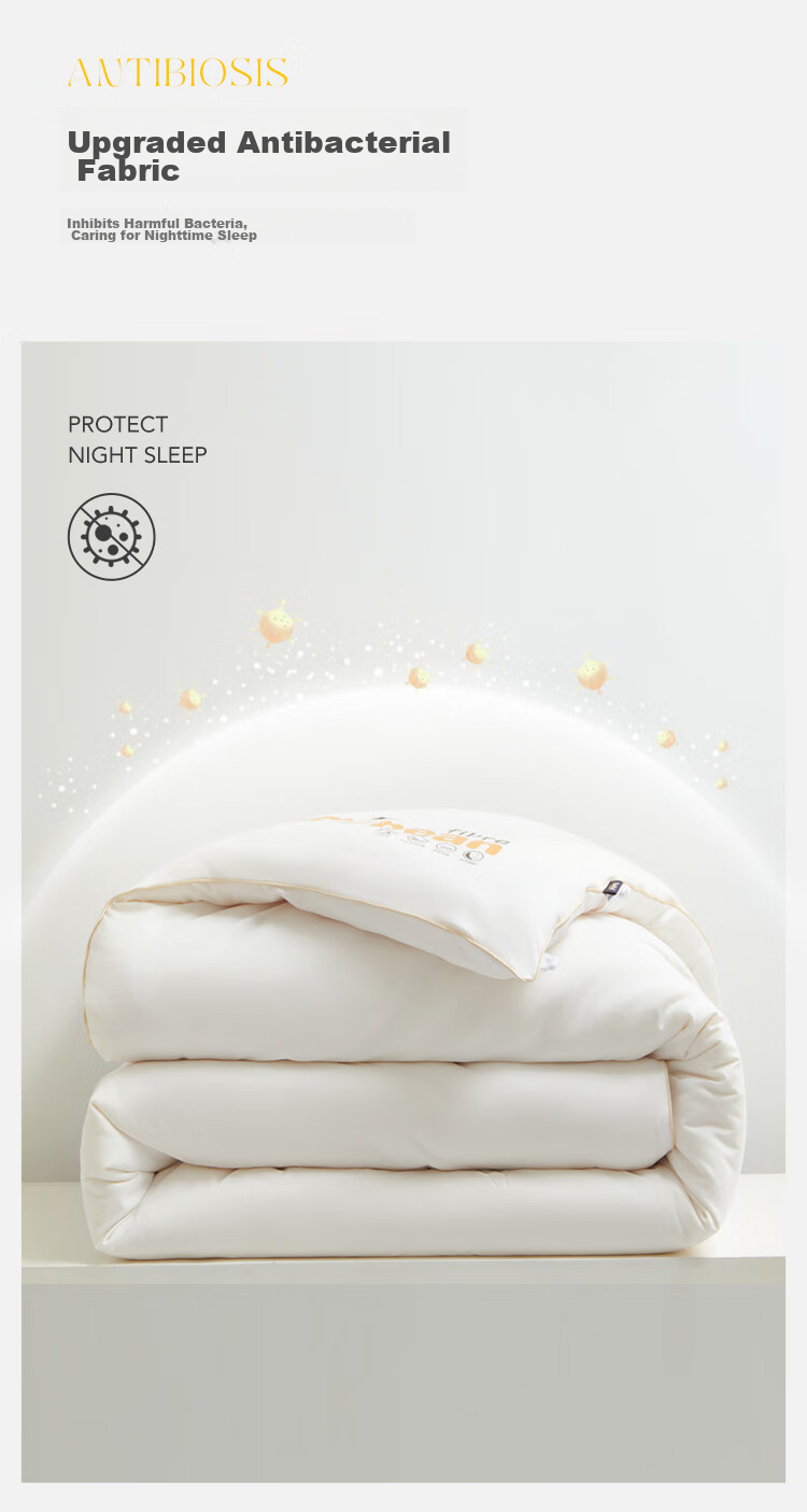 Dohia Soybean Fiber Quilt, Class A Pure Cotton 50% Soybean Spring And Autumn Comforter, All-Season Duvet Insert, Approximately 4.3 Jin (2.15 Kg), 203*229cm 6