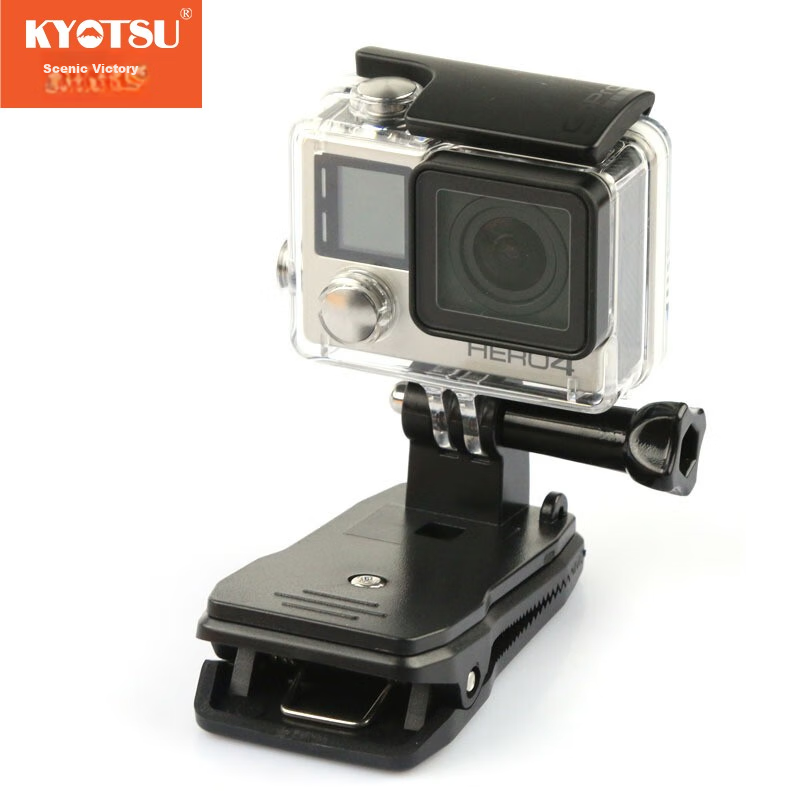 KYOTSU Backpack Clip for GoPro 13/12/11/10, DJI Action 6/5pro/4/3, Yi Shi And Other Action Cameras, Universal Sports Camera Backpack Clip, Adjustable Mount Accessory